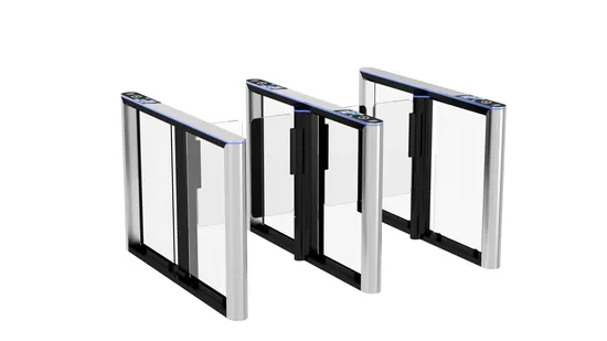 Portão de velocidade com reconhecimento facial Aio, material de alumínio, mais controle de acesso RFID, portão automático de segurança para entrada