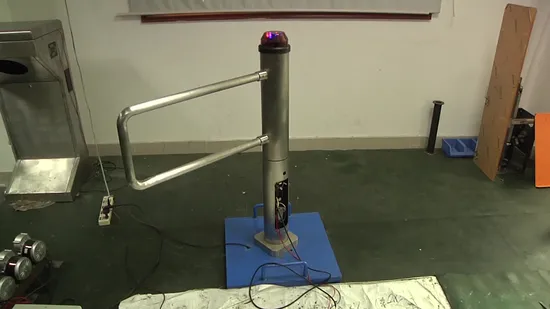 Portão de barreira giratório personalizado com aba e catraca