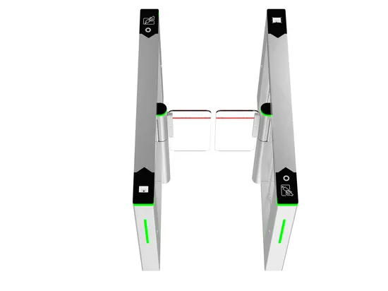 Barreira de catraca com controle de acesso e catraca giratória com leitor facial biométrico